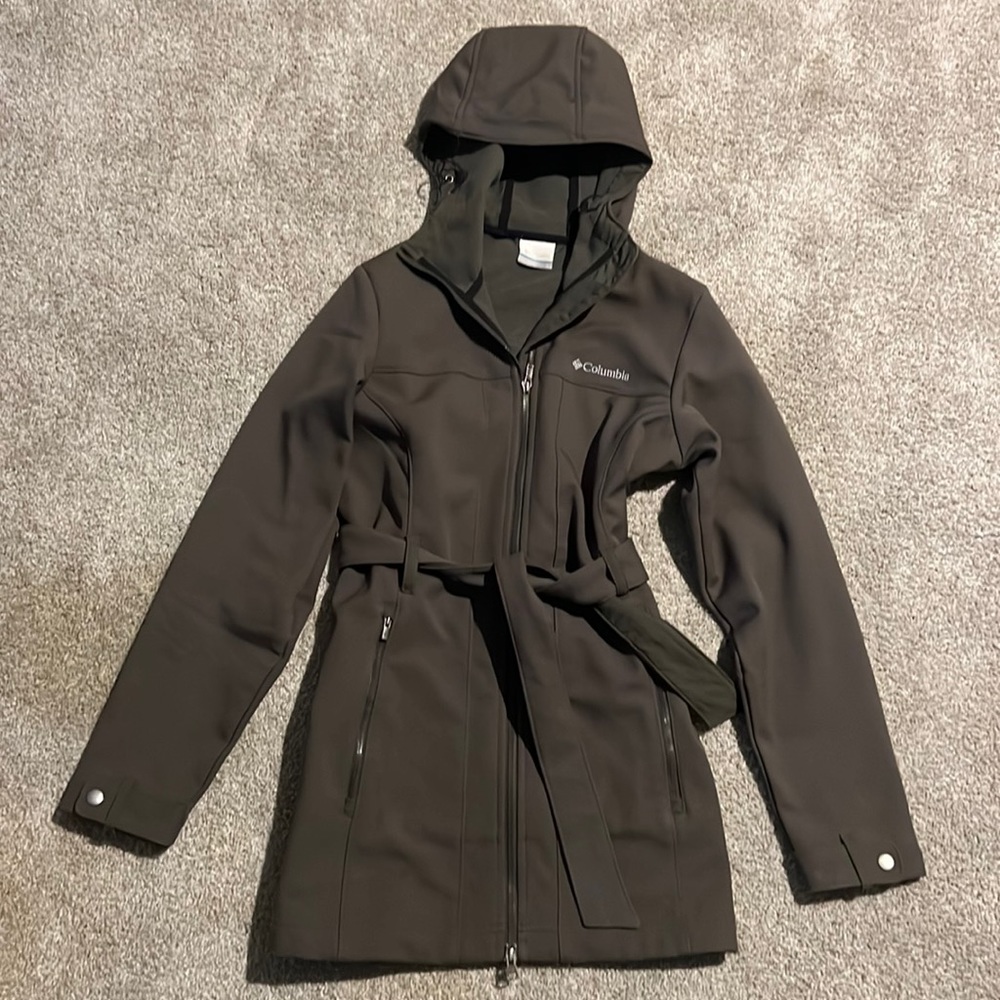 Columbia water resistant fleece mid line jacket